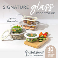 Bentgo Signature Glass Food Storage Set (10-Piece)